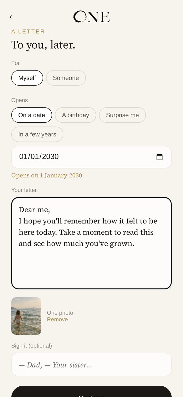 Writing a letter to your future self